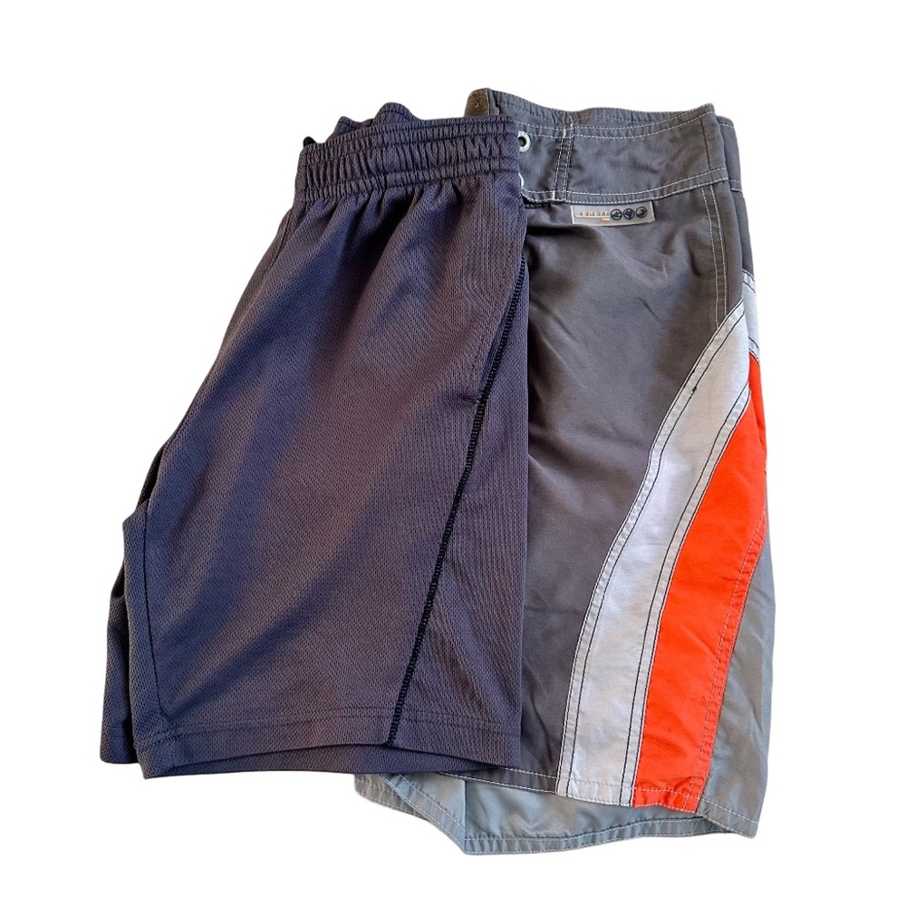 Men's Gray and Orange Shorts. Set of 2.